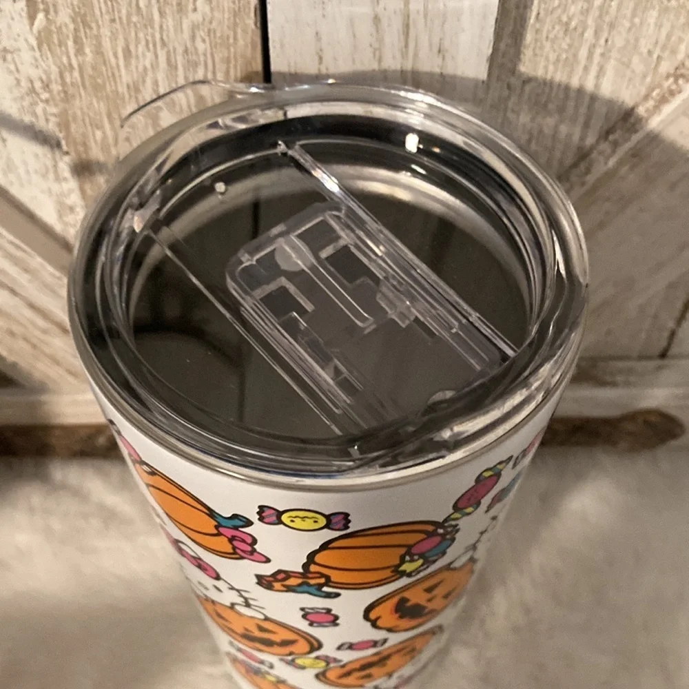 Hello Kitty Halloween Jack o Lantern and Pumpkin Stainless Steel Tumbler
